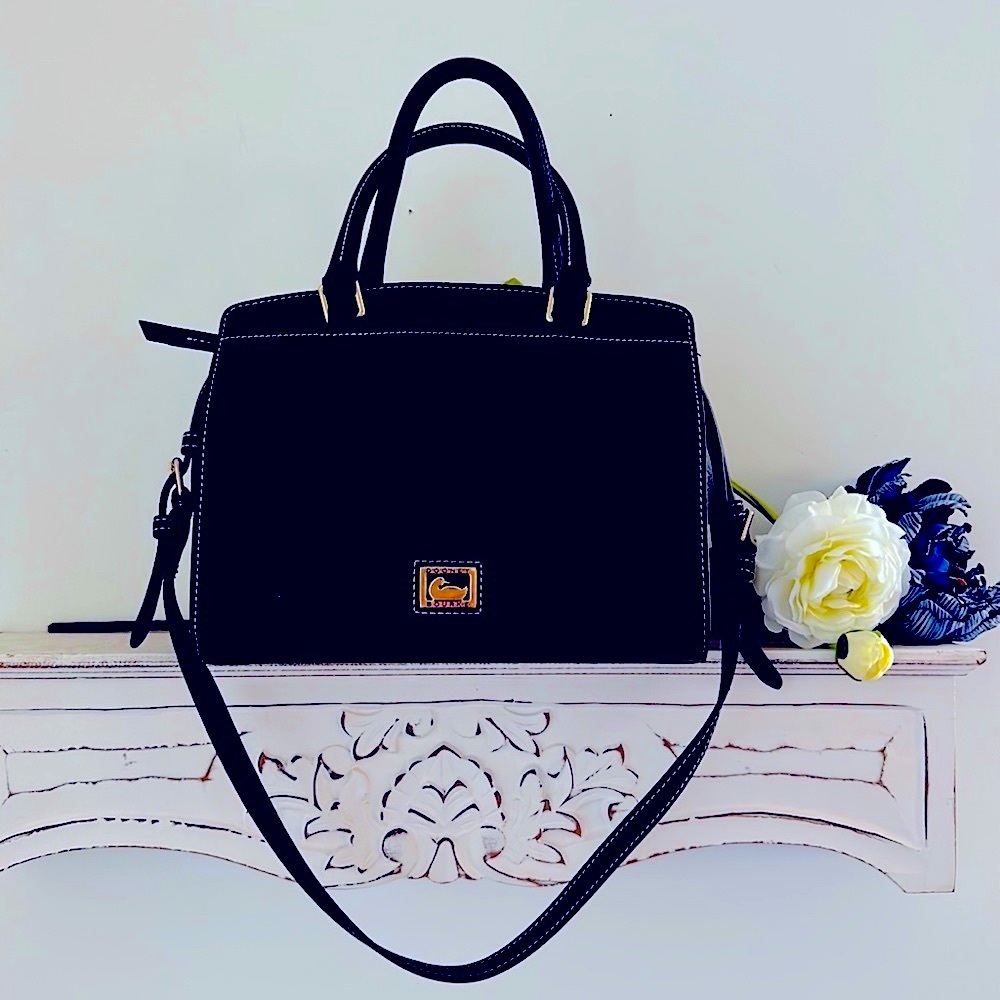 Dooney & Bourke Pebbled Leather Zip Satchel